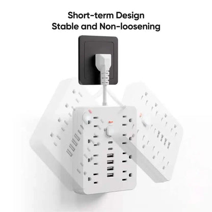 14-in-1 Power Strip With 4 USB Outlets, 2 Type-C Outlet and 8 AC Socket Outlets