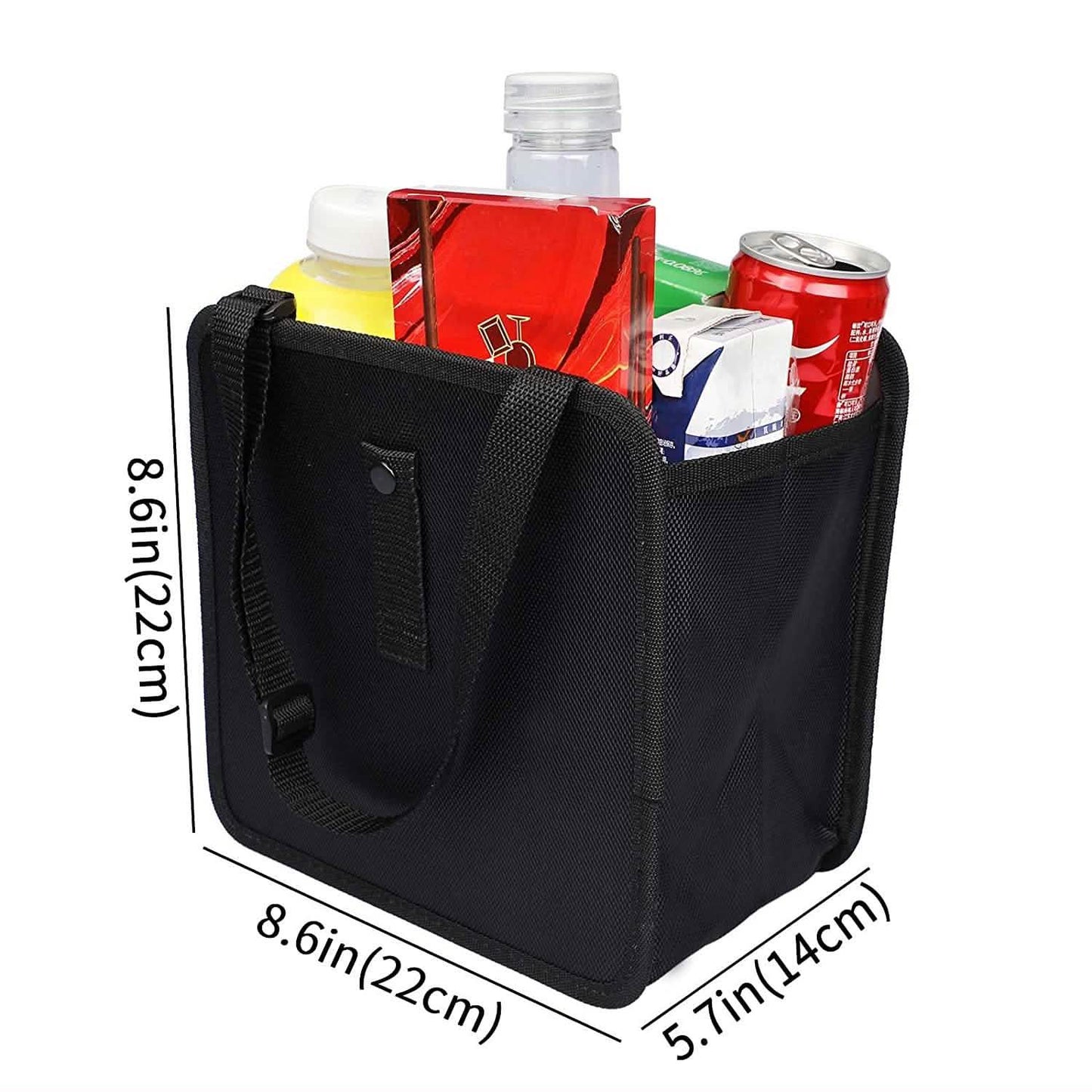 1.85 Gallon Hanging Car Trash Can Waterproof Litter Garbage Bag Organizer