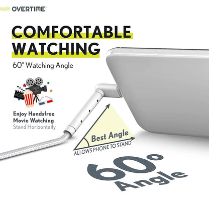 2-in-1 Charging Cable with Built-in Stand