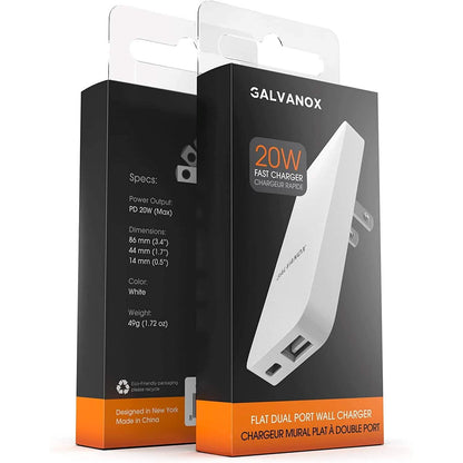 2-Pack: Type C Flat Slim Power Adapter