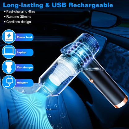 3-in-1 120W Portable Reachable Vacuum with Brush Nozzle