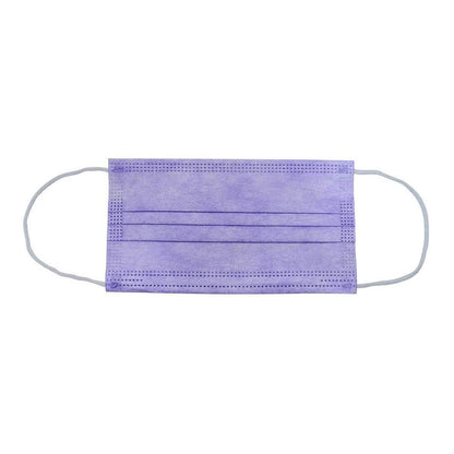 3-Ply Disposable Purple Mask