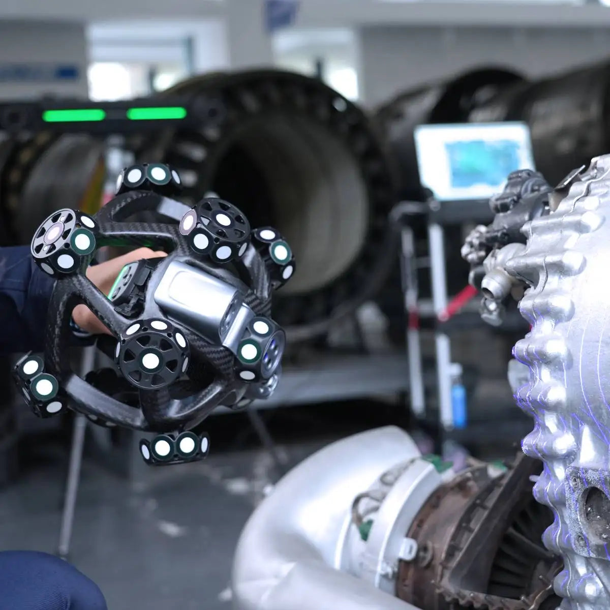 Scanology Marker-Free Nimbletrack 3D System Aerospace Aviation Measurement And Inspection For Mro