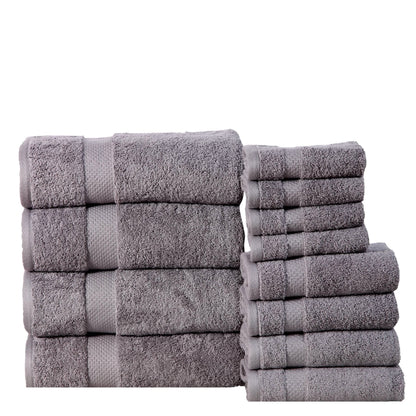 6-Pack: 100% Cotton Towel Set - Assorted Colors