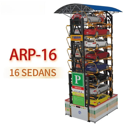 Vertical 16 Sedans Autopark Carousel Parking System Smart Rotary Car Parking System