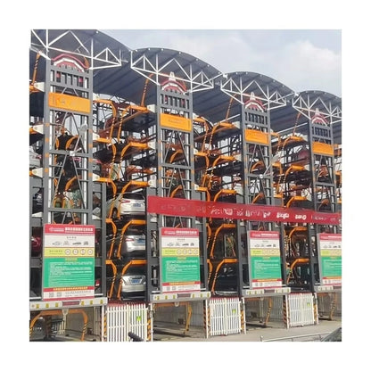Vertical 16 Sedans Autopark Carousel Parking System Smart Rotary Car Parking System