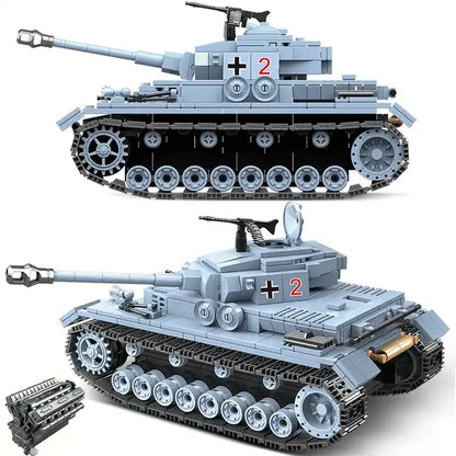 WWII - German Panzerkampfwagen IV Tank - Mil-Blox