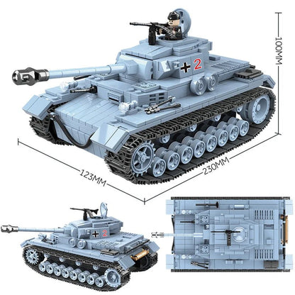 WWII - German Panzerkampfwagen IV Tank - Mil-Blox