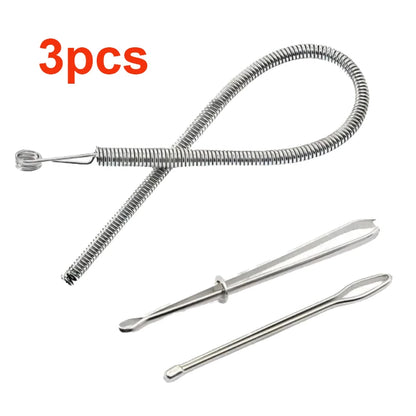 Bendable Spring Drawstring Threader Clip Pants Hoodies Elastic Band Lace Cord Flexible Drawstring Thread DIY Sewing Accessories