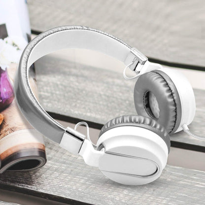 Adjustable Headband On-Ear Headphones with Built-in Mic