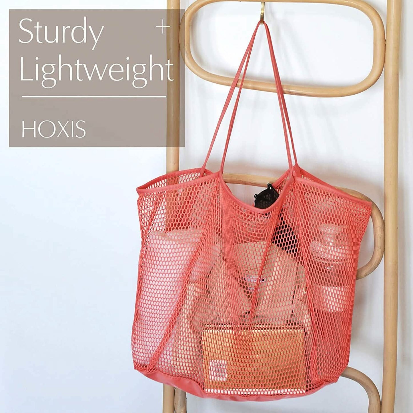 HOXIS Mesh Beach Tote Women's Shoulder Bag