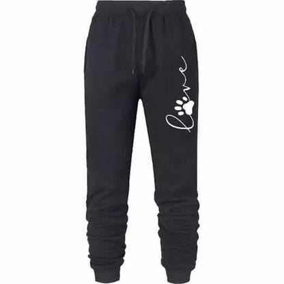 Leo Rosi Women's Love Dog Paw Print Joggers