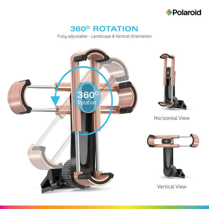 Polaroid Cell Phone Holder Car Mount - Air Vent Clip for Mobile Devices