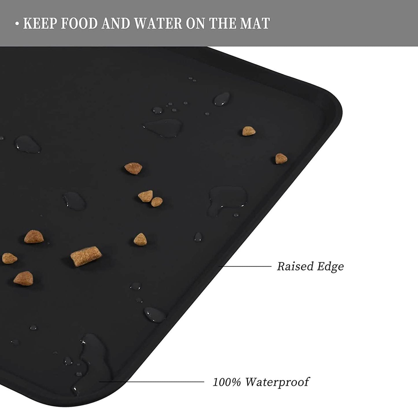 Reopet Silicone Dog Cat Bowl Mat Non-Stick Food Pad