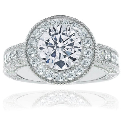 Round Halo Colored Rings