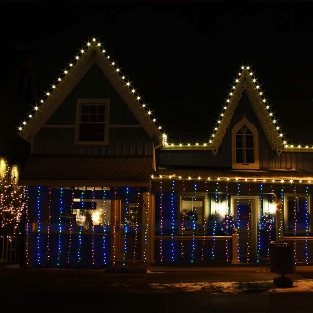 Safety Voltage Operated 300 LED Curtains Light