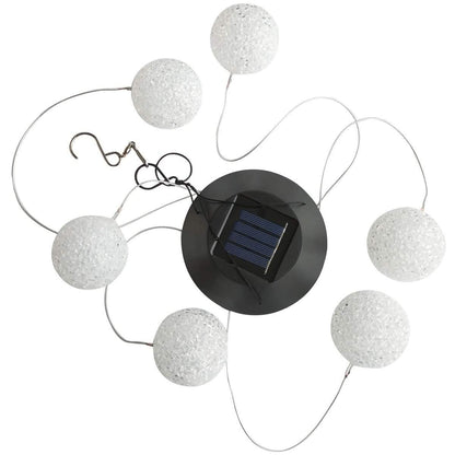 Solar LED Color Changing Wind Chime Light Spinner Hanging Spiral String Light