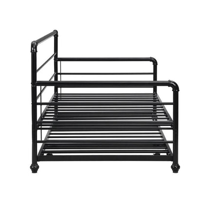 Twin Size Daybed with Adjustable Trundle