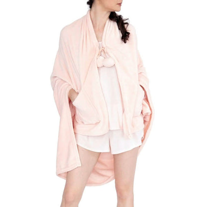 Ultra-Plush Faux Fur Fleece Wearable Blanket