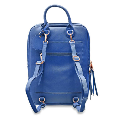 Unisex Super Soft Premium Vegan Leather Travel Backpack with 6 Compartment