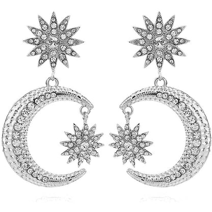 Women's Rhinestone Punk Earrings