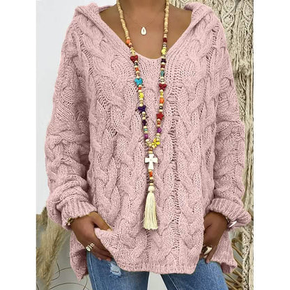 Women's Sweater Oversized Pullover Jumper Knitted Solid Color